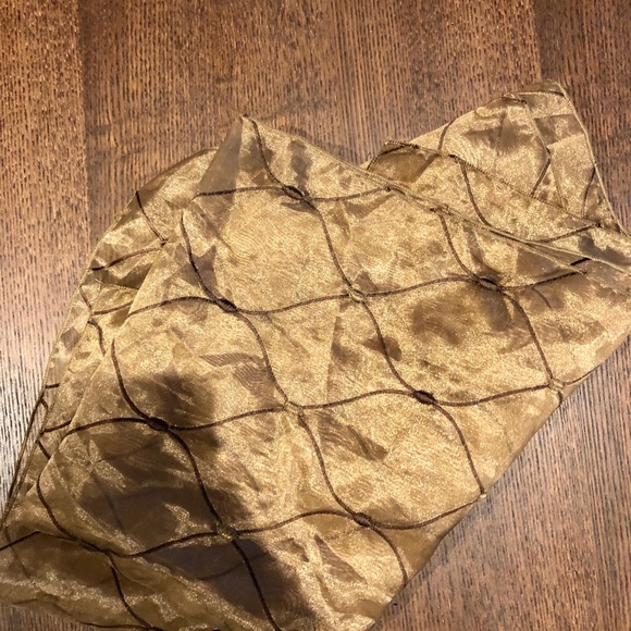 Joesph Ribkoff Gold Metallic Long Lace Dress - Picture 13 of 13